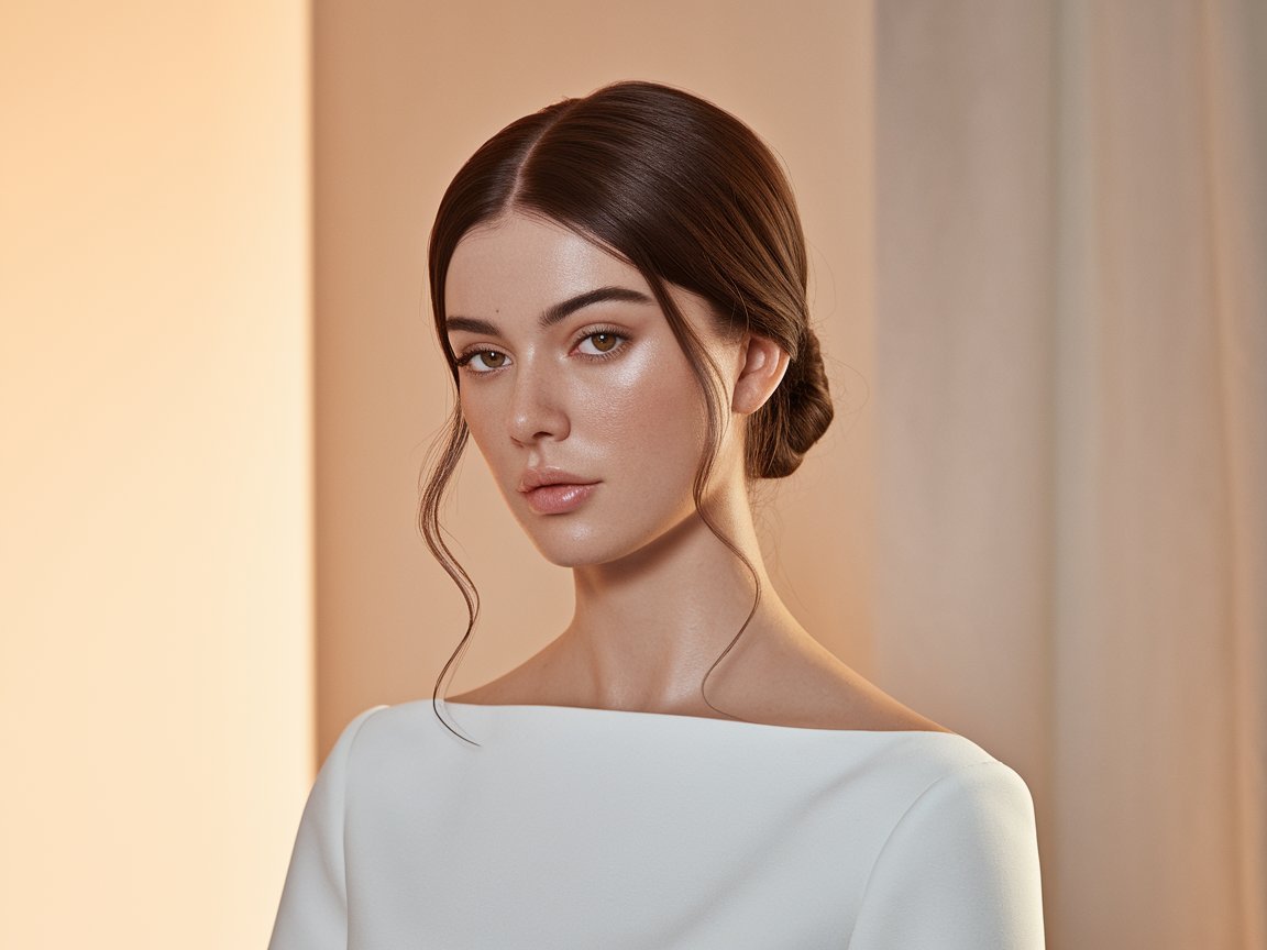 Gładkie upięcia - elegancka fryzura w salonie IzaBella Łódź